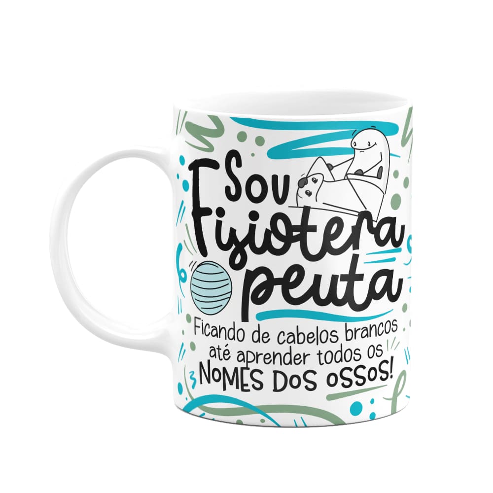 Caneca Flork Profissões - Sou fisioterapeuta