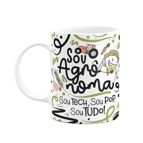 Caneca Flork Profissões - Sou agrônoma