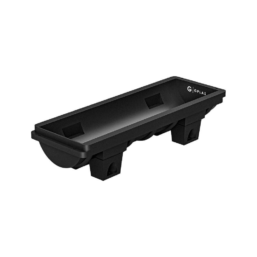 Cocho Canaleta para Gado 200L Preto Gplas