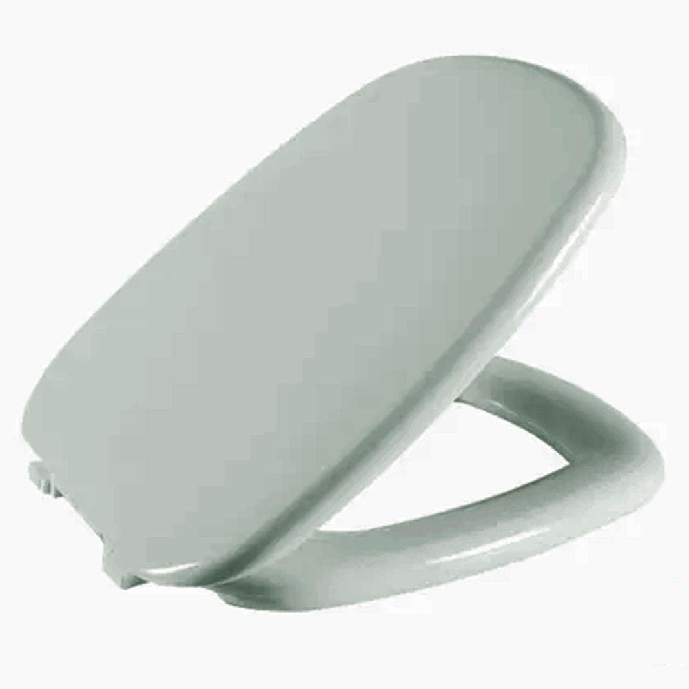 Assento Sanitário Laguna Cinza Médio Tampa para Vaso Hervy Almofadado