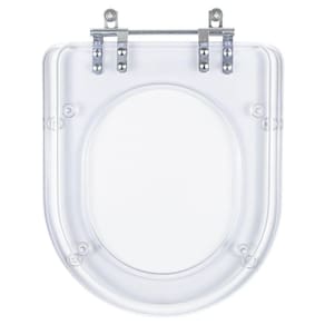 Assento Sanitario Poliester Carrara Cristal para vaso Deca