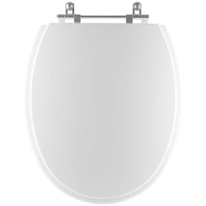 Assento Sanitário Acrílico Spot Branco para vaso Deca