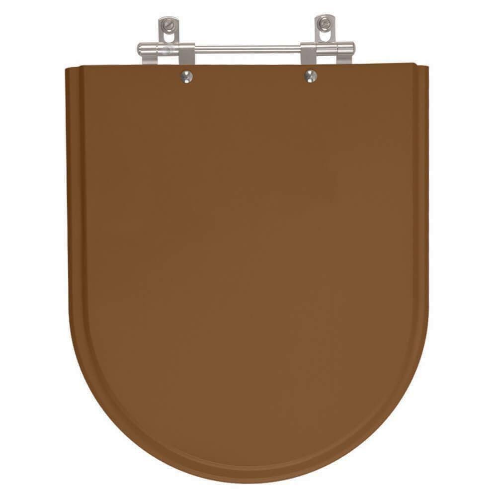 Assento Sanitário Poliester Carrara Caramelo para vaso Deca