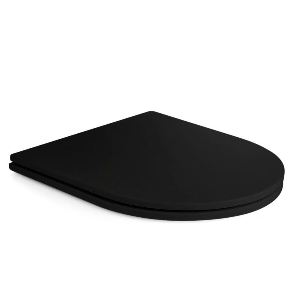 Assento Sanitário Poliéster Luxo Link LK Ebano Fosco para vaso Deca