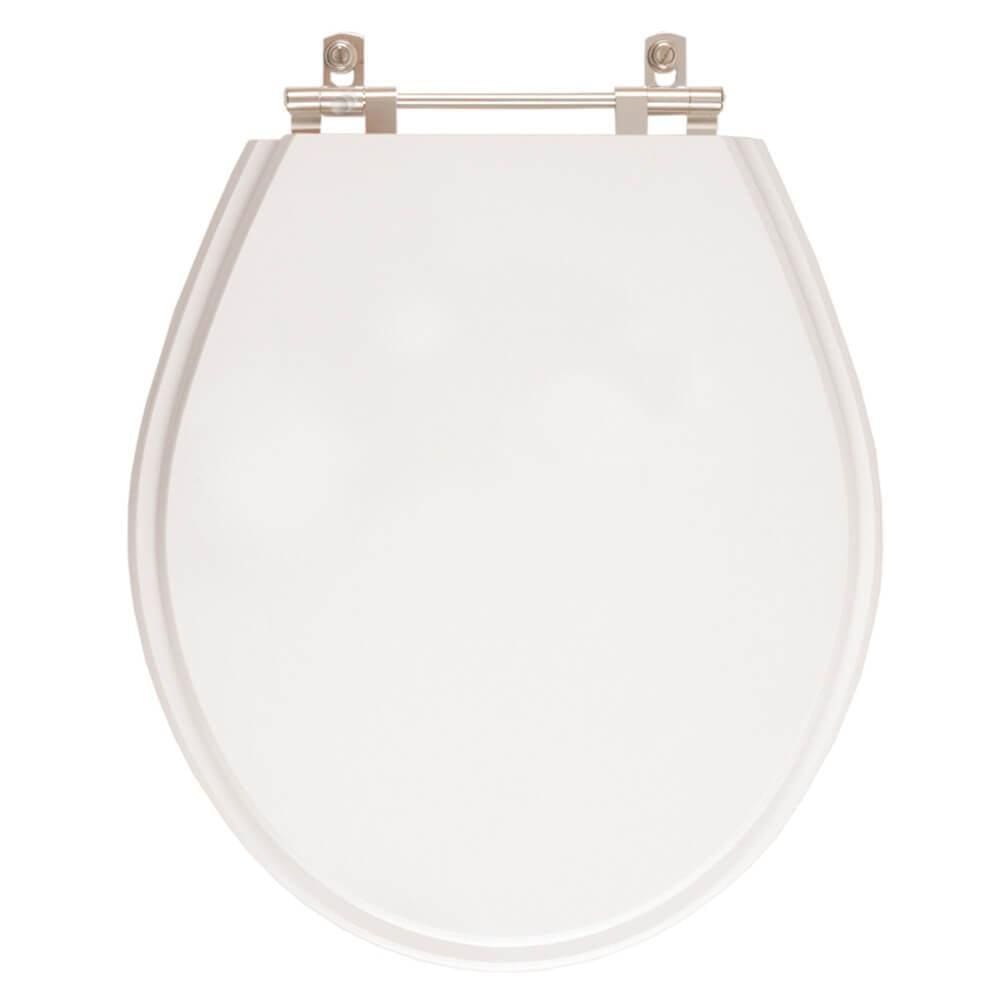 Tampa de Vaso em MDF Ravena Branco para bacia Deca