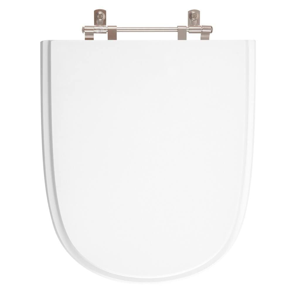 Tampa de Vaso em MDF Ezedra Branco para bacia Ideal Standard