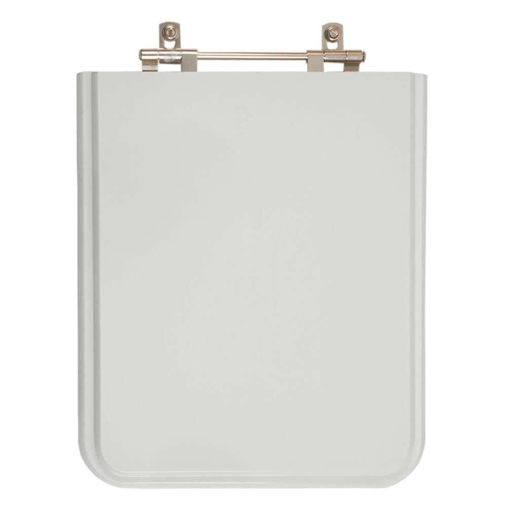 Tampa de Vaso Poliester Square Cinza Platina para Bacia Incepa