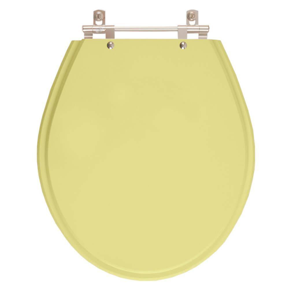 Assento Sanitario Poliester Ravena Bege Saara para vaso Deca