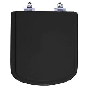 Assento Sanitário Laqueado Soft Close Bali Preto para vaso Incepa 6lpf