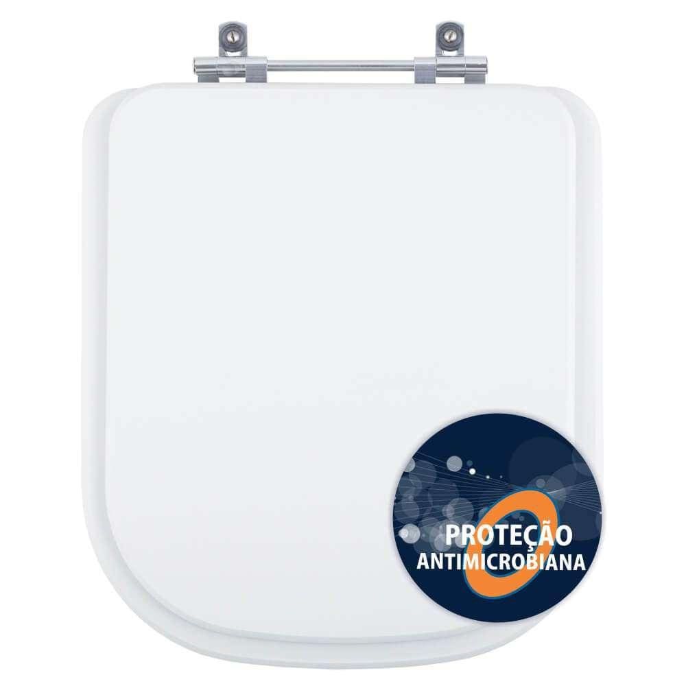 Assento Sanitario Poliester Antibacteriano Gap Branco Para Vaso Roca