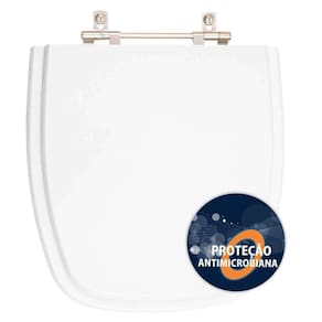 Assento Sanitario Poliester Anti Bactéria Avant Plus Branco para Vaso Incepa