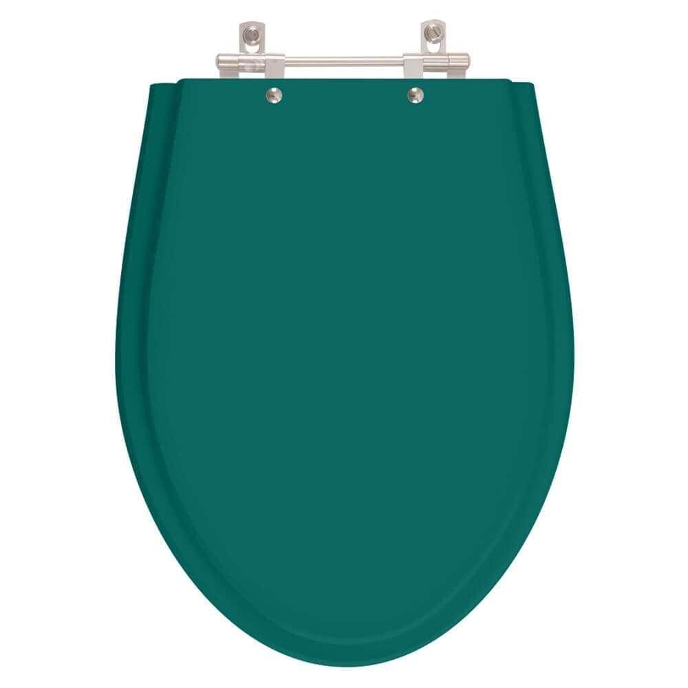 Assento Sanitário Poliester Victoria Verde Amazônia para vaso Ideal Standard