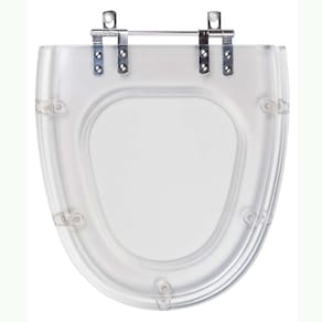 Tampa de Vaso Poliéster Eros Transparente para louça Incepa