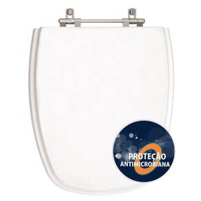 Assento Sanitário Poliéster Anti Bactéria Monte Carlo Branco Gelo para Vaso Deca