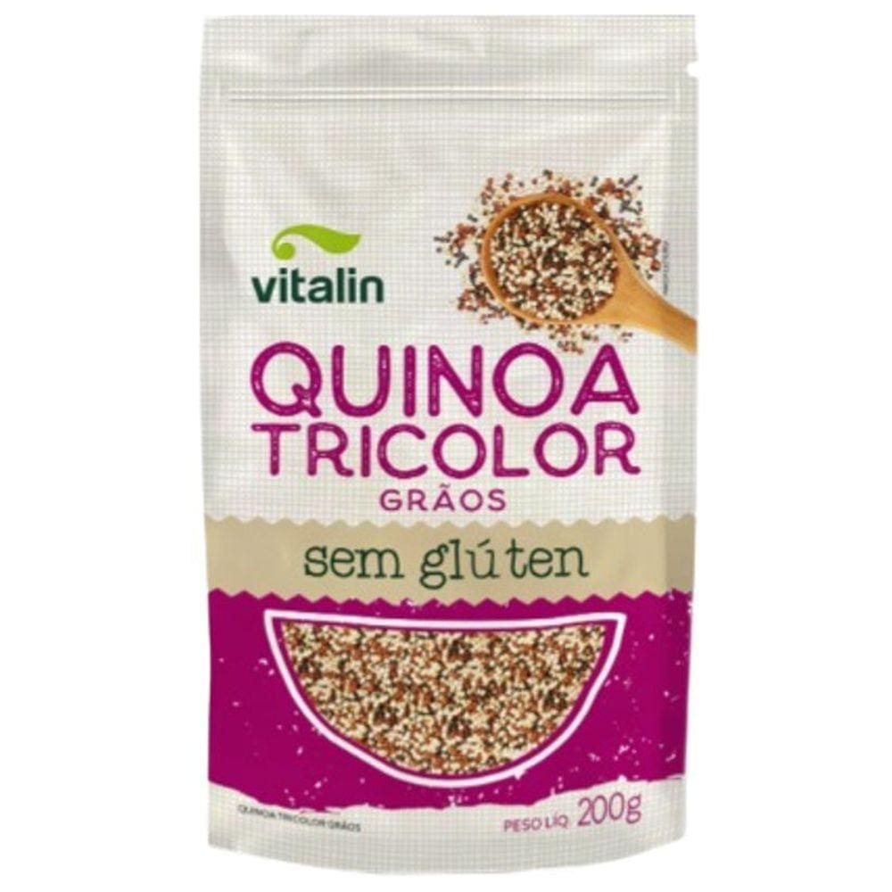 Kit 2X: Quinoa Tricolor Em Grãos Sem Glúten Vitalin 200G