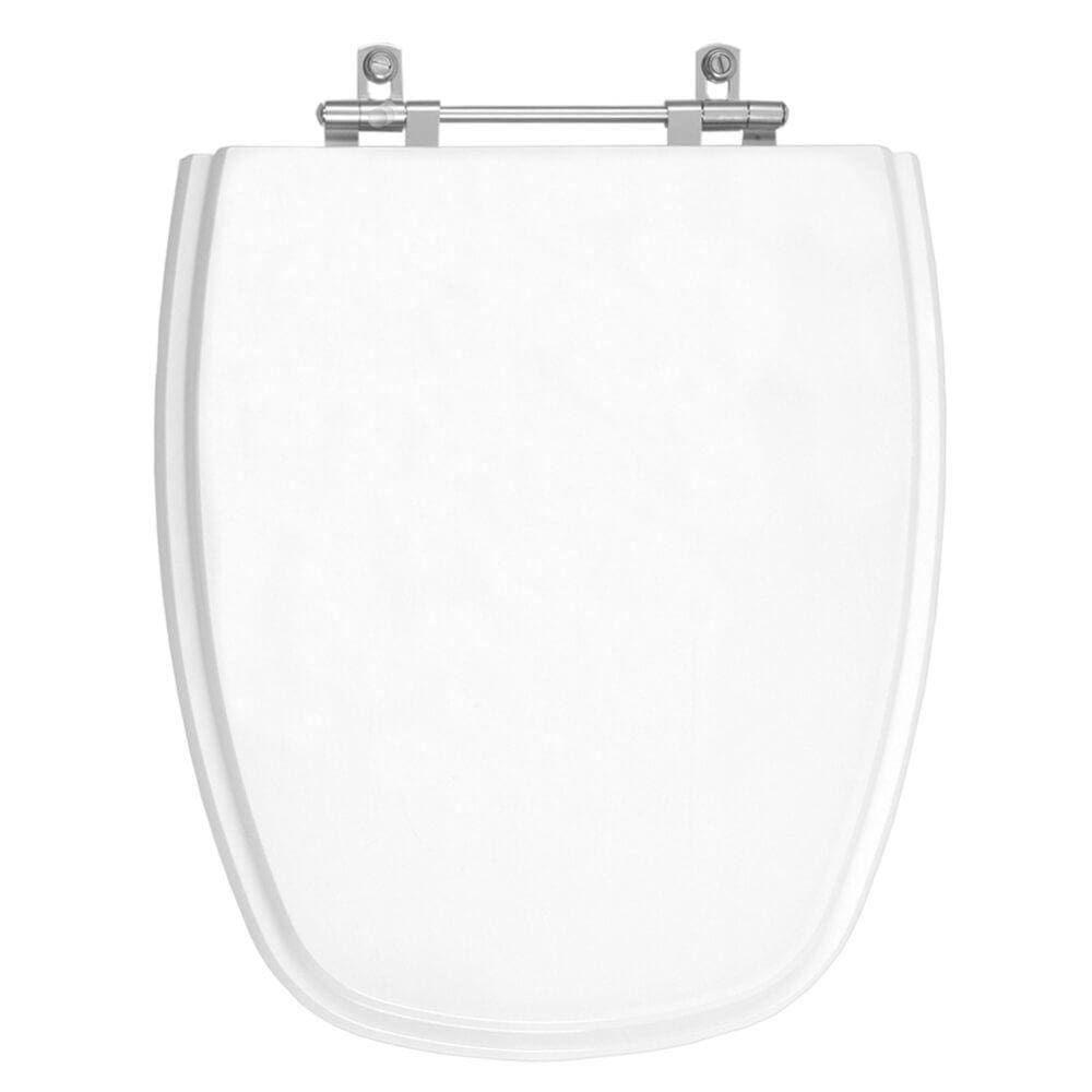 Assento Sanitário em MDF Monte Carlo Branco para bacia Deca