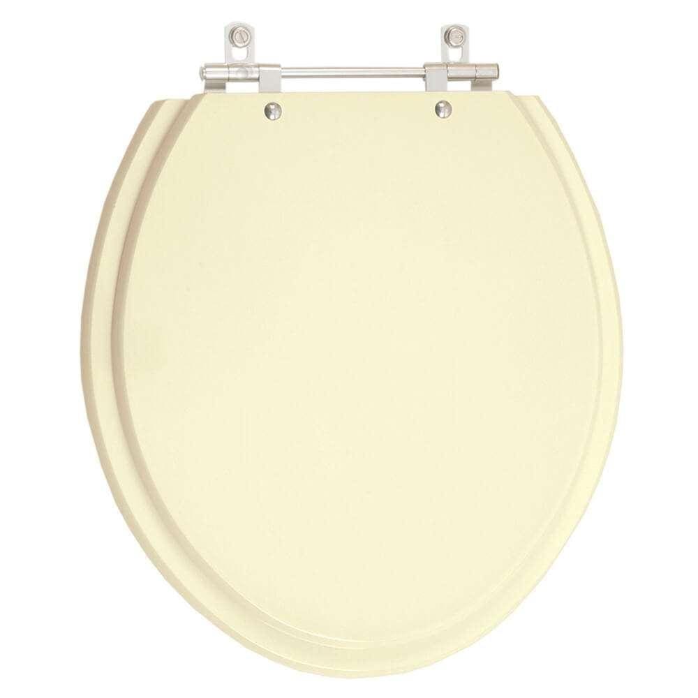 Assento Sanitário Laqueado Oval para vaso Incepa cor Bone ( Bege )