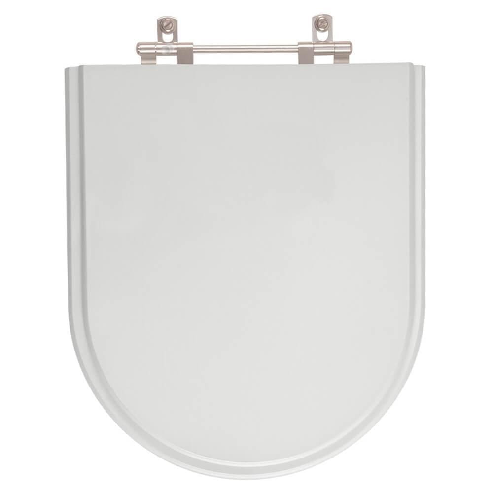 Assento Sanitário Poliester Carrara Cinza Real para vaso Deca