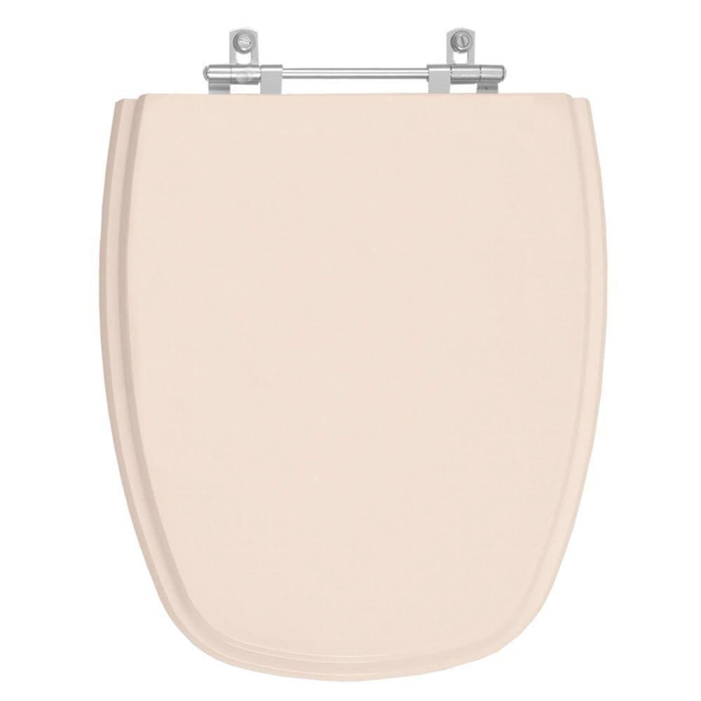 Assento Sanitário Poliester Monte Carlo Rosa Floral para Vaso Deca