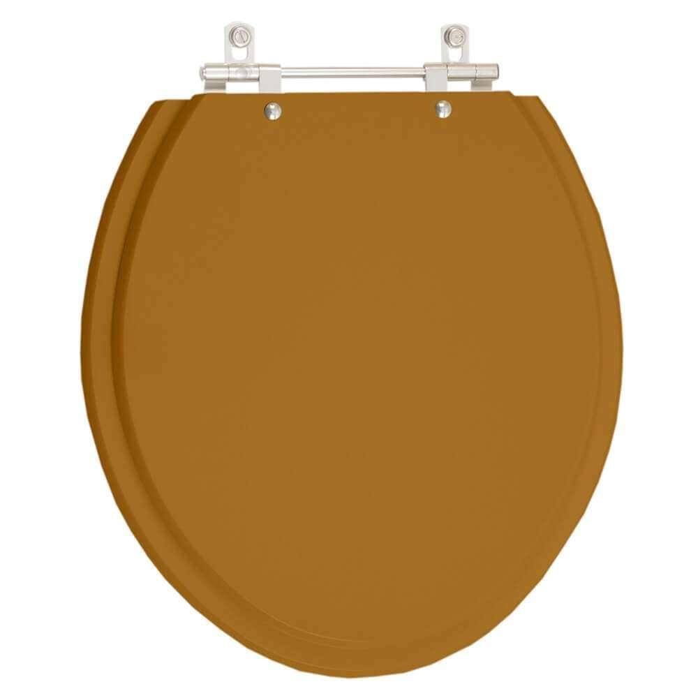 Assento Sanitário Poliester Parati Ocre (Marrom) para vaso Logasa