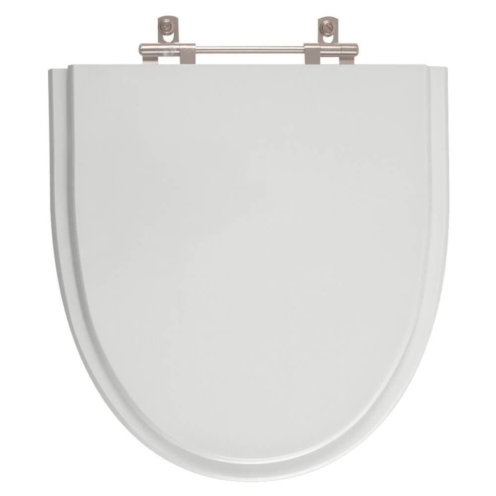 Assento Sanitário Poliester Studio Cinza Platina para vaso Incepa