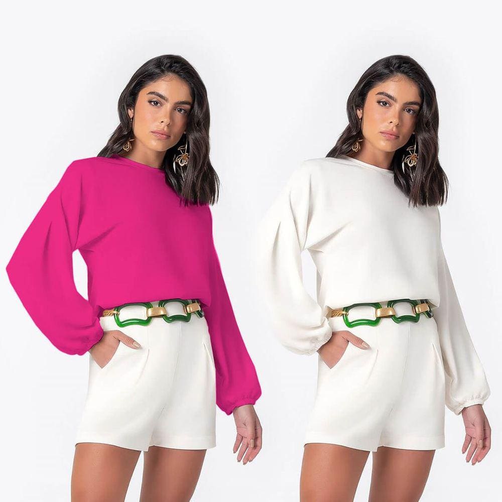 Blusa Feminina Manga Longa Moli Comfy