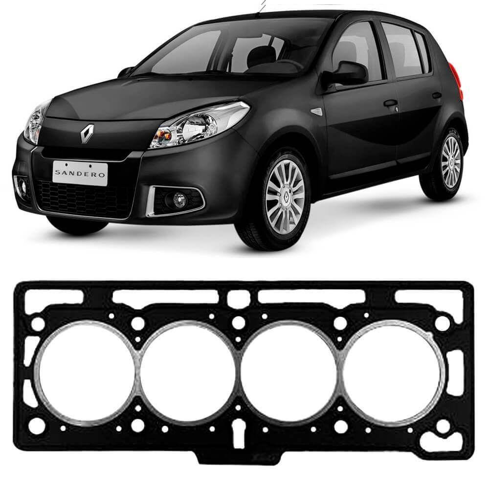 Junta Cabeçote Motor Sandero 1.6 8v 2008 A 2017 Fibra
