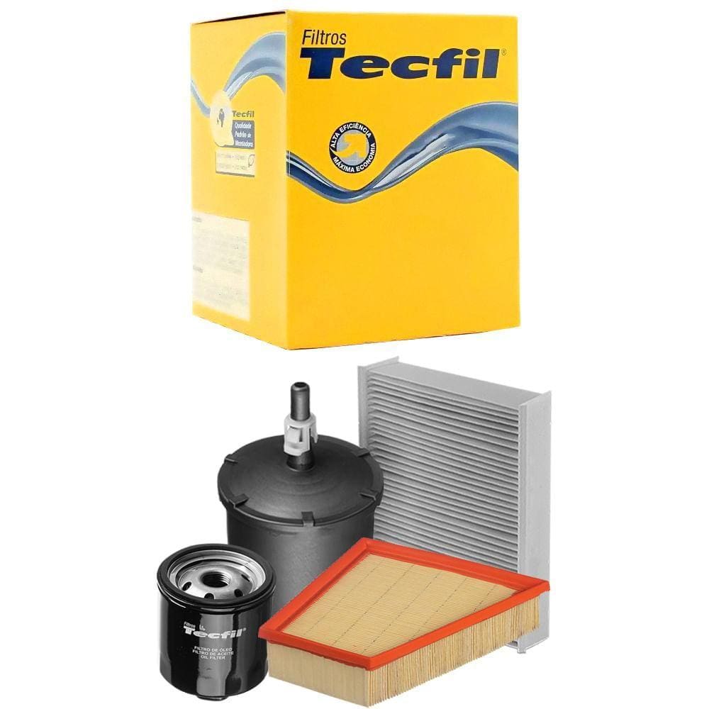 Kit Troca De Filtros Fox 1.6 8v Gasolina Flex Tecfil