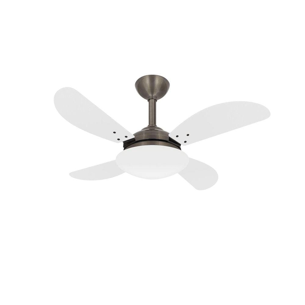 Ventilador Teto Bronze Fly 4 Pás Quarto Potente Ventax 110V