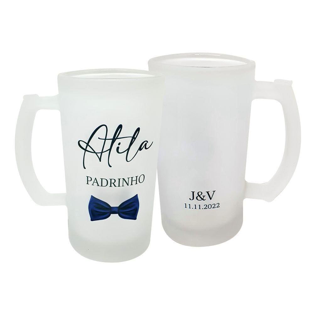 Caneca Vidro Chopp Mimo Presente Noivos Padrinho Casamento