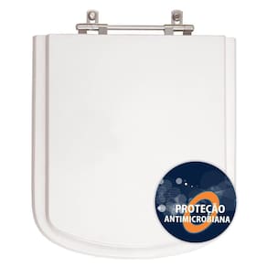 Assento Sanitario Poliester Antibacteriano Bali Branco para Vaso Incepa Laufen