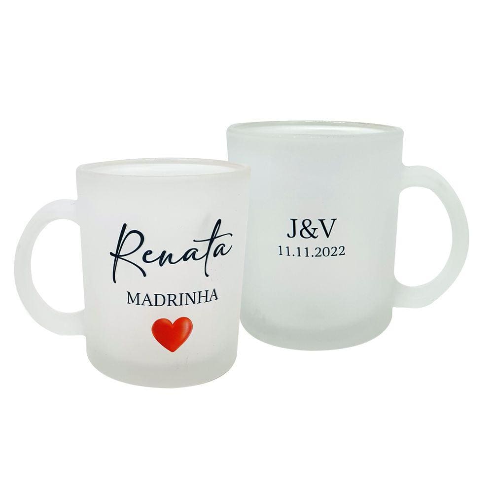 Caneca Vidro Chopp 325 ml Presente Noivos Madrinha Casamento