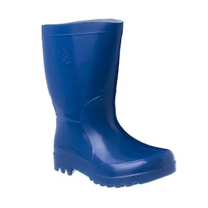 Bota Galocha Infantil Juvenil Impermeável PVC Toda Vida Azul