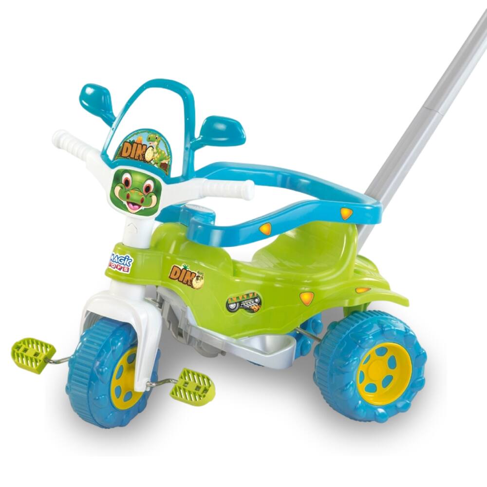 Motoca Triciclo Infantil com Empurrador Praia e Campo Bob Mar - Xplast