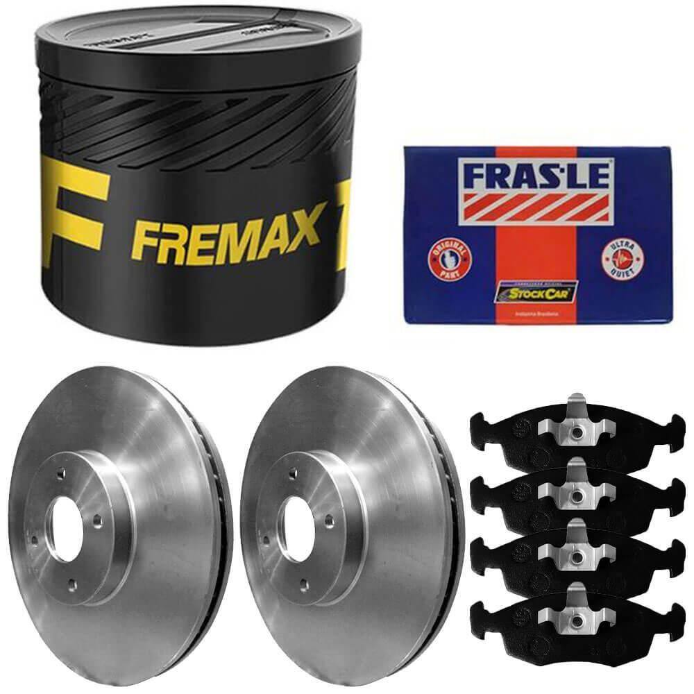 Kit Pastilha Disco Dianteiro Ventilado Doblo 1.8 2016 a 2021