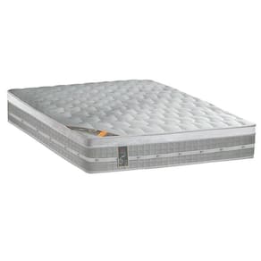 Colchão Casal Castor Premium Gel com Euro Pillow e Molas Ensacadas 32x138x188 cm - Branco/Cinza