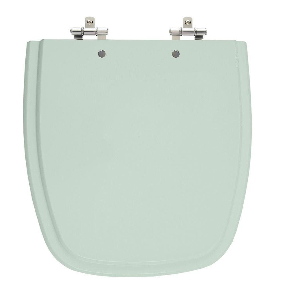 Assento Sanitário Versato/Fit Água Marinha Tampa para Vaso Celite em Madeira Laqueada
