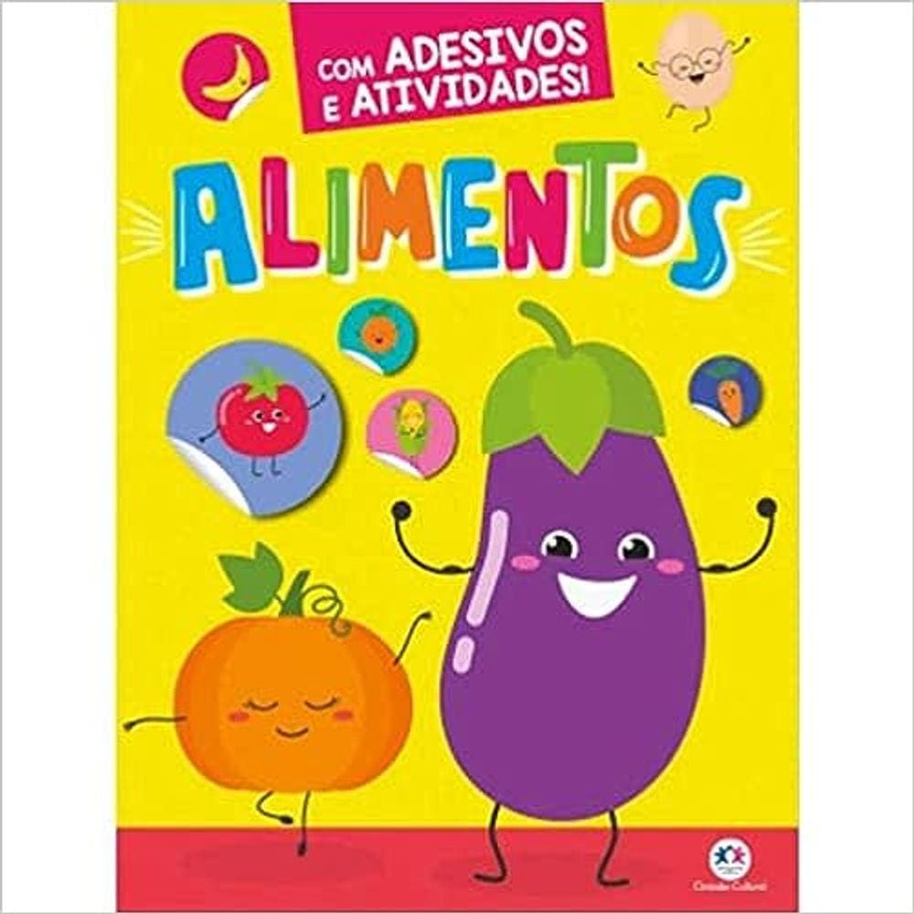 Alimentos - Com Adesivos E Atividades