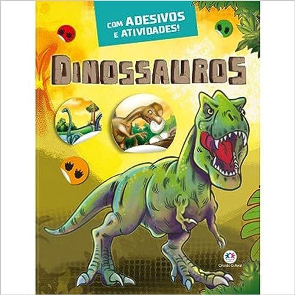 Dinossauros - Com Adesivos E Atividades