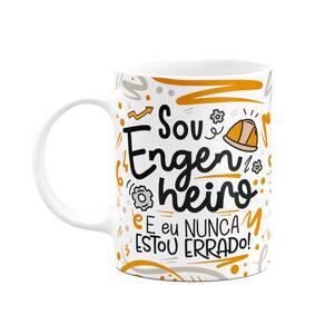 Caneca Profissões - Sou Engenheiro - branca