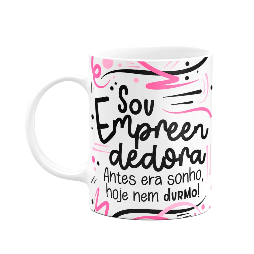 Caneca Profissões - Sou Empreendedora - branca