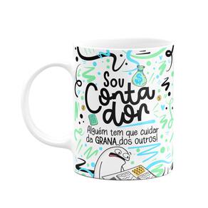 Caneca Flork Profissões - Sou Contador - Branca