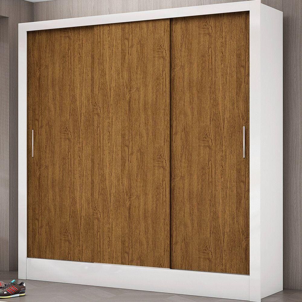 Guarda-roupa Sem Espelho Branco/freijó Carioca Móveis