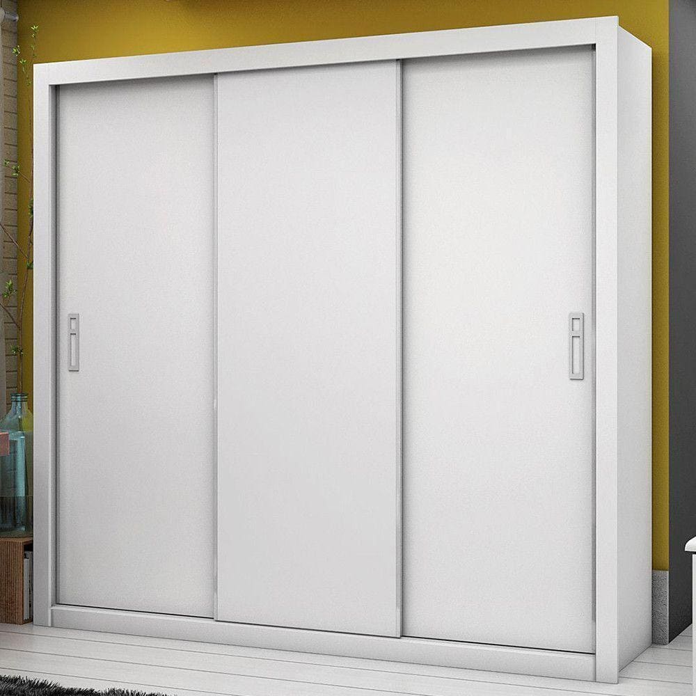 Guarda-roupa Ilheus Sem Espelho Branco Carioca Móveis Branco
