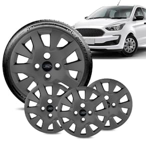 Jogo 4 Calota Ford Ka aro 14 2019 a 20 Grafite Fosca Preto
