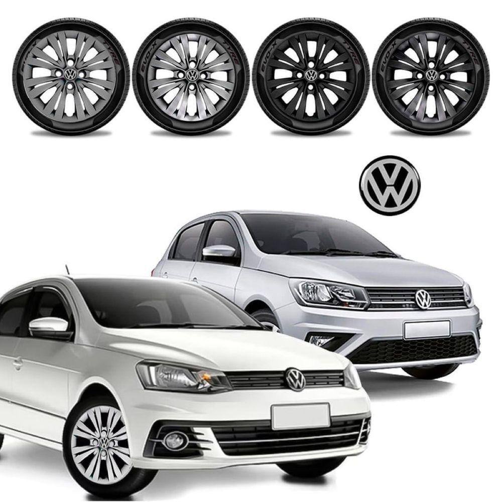 Jogo calota Vw Gol G7 G8 2016 17 18 19 20 21 Aro 15