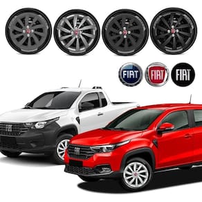 Jogo calota Fiat Strada Freedom Endurance 2021 a 2023 Aro 15