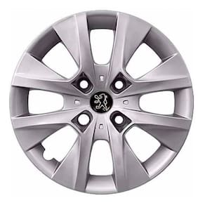 Jogo Calota Peugeot 206 207 307 Aro 14 Prata Com Emblema