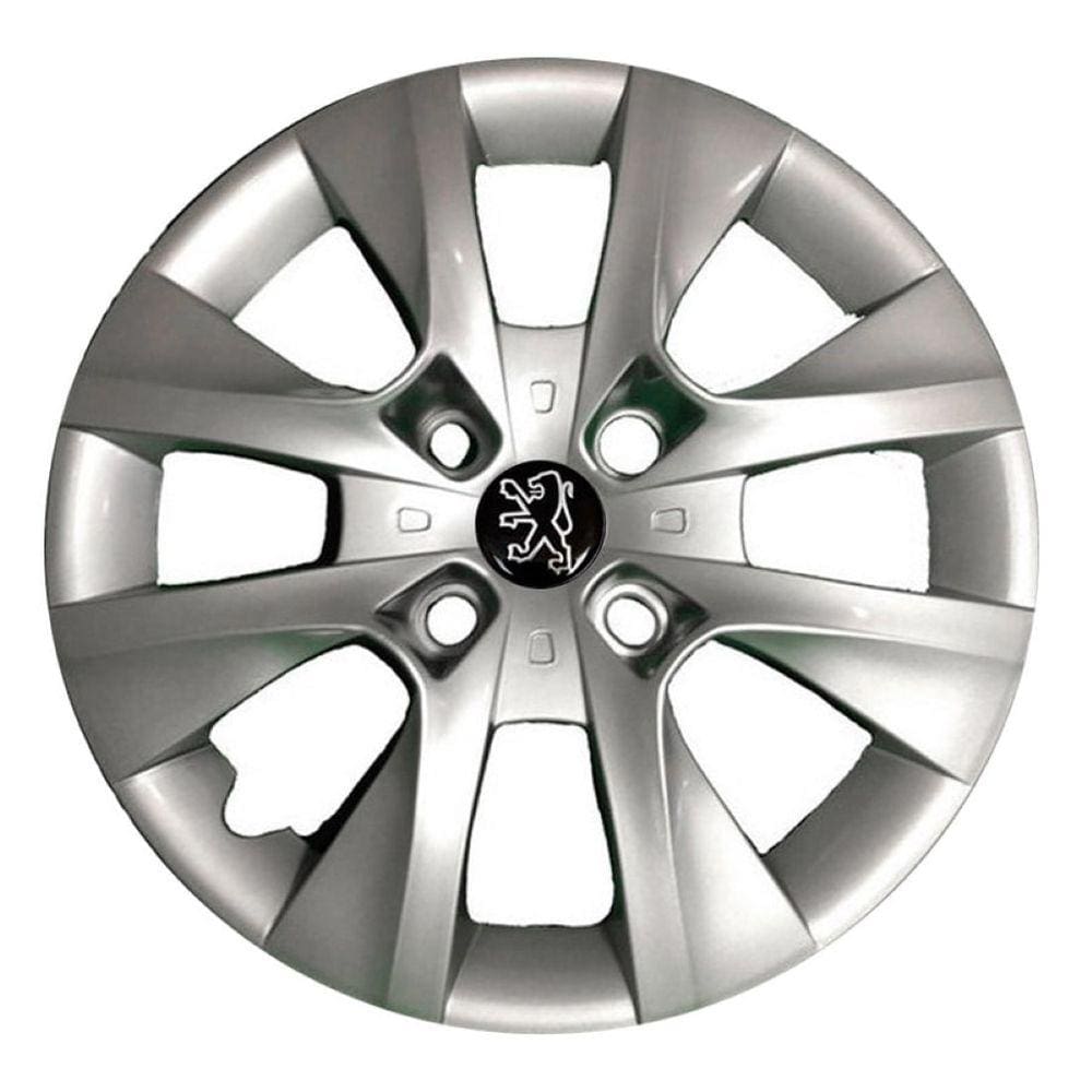 Jogo Calota Aro 14 Peugeot 207 2011 - 4 Pcs C/ Emblema