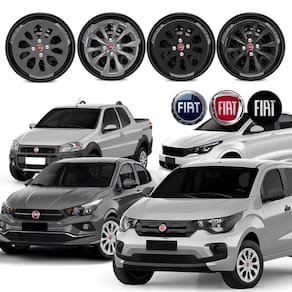 Jogo calota Fiat Argo Mobi Cronos Strada 2020 a 2021 Aro 14